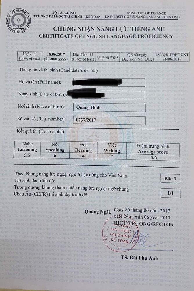 Một chứng chỉ không hợp lệ