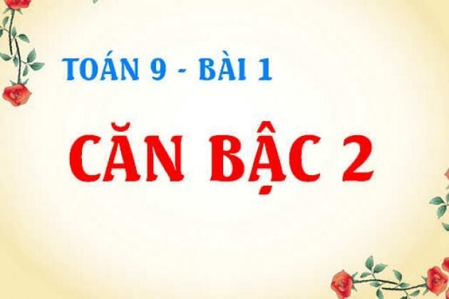 Bài tập căn bậc hai nâng cao - Toán 9 chương I