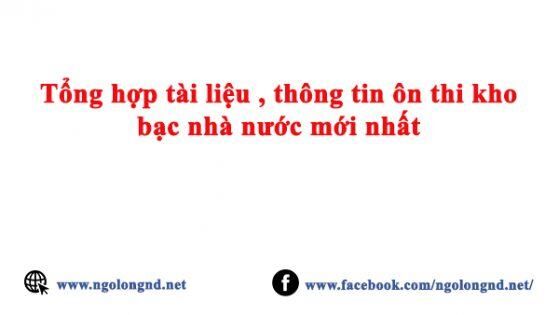 Bài chia sẻ hướng dẫn và tóm tắt luật ngân sách 2015- ôn thi kho bạc nhà nước