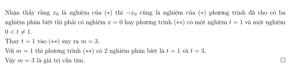 Phương trình mũ chứa tham số